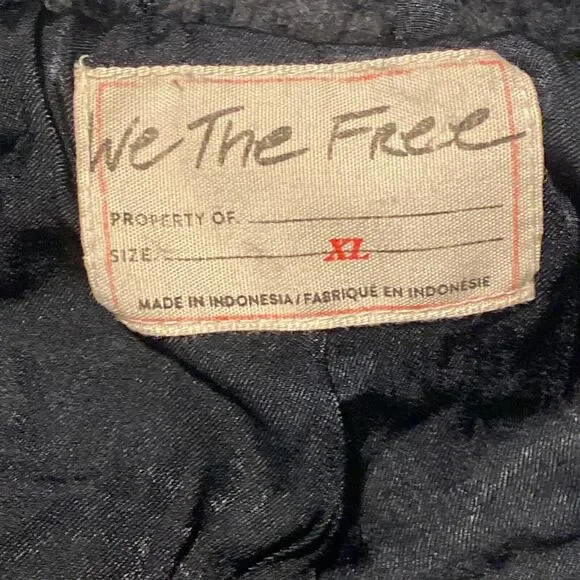 Free People Women's Black Faux Fur Full Zip Cozy Slouchy Moto Jacket Size XL - Picture 6 of 15